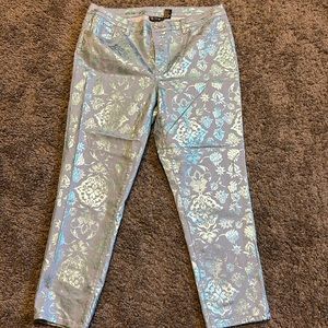 DG2 silver-ish blue denim with shimmer